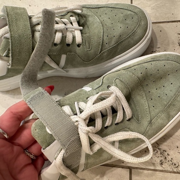 Kennel & Schmenger Sneakers Green Platform Velcro Tennis Shoes - Picture 4 of 5